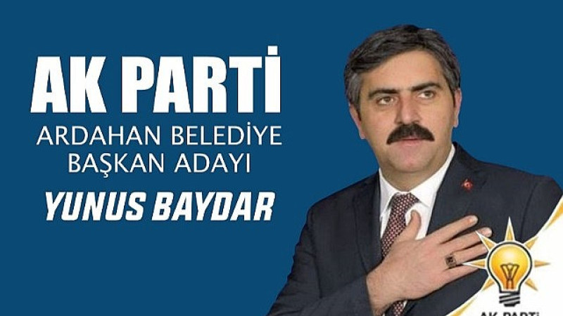 AK Partinin Ardahan Belediye Başkan Adayı Yunus Baydar oldu